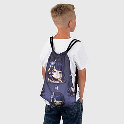 Рюкзак-мешок Raiden Shogun Chibi, цвет: 3D-принт — фото 2