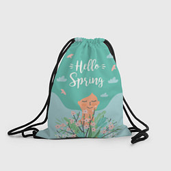 Рюкзак-мешок Hello spring, цвет: 3D-принт