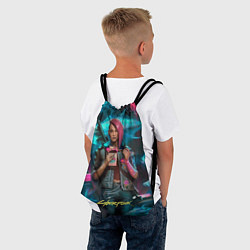 Рюкзак-мешок Cyberpunk Ви, цвет: 3D-принт — фото 2