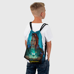 Рюкзак-мешок Vi girl cyberpunk 2077, цвет: 3D-принт — фото 2