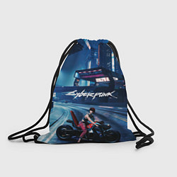 Рюкзак-мешок Vi на мото Cyberpunk 2077, цвет: 3D-принт