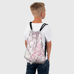 Рюкзак-мешок Розовое цветение, цвет: 3D-принт — фото 2