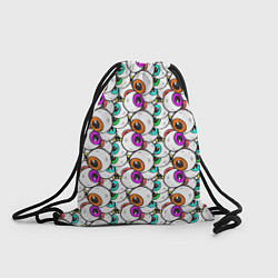 Рюкзак-мешок Глаза разноцветные, цвет: 3D-принт