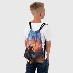 Рюкзак-мешок ELDEN RING БИТВА С ДРАКОНОМ, цвет: 3D-принт — фото 2