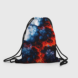 Мешок для обуви 3D ЯДЕРНЫЙ КОСМИЧЕСКИЙ ВЗРЫВ ОГОНЬ