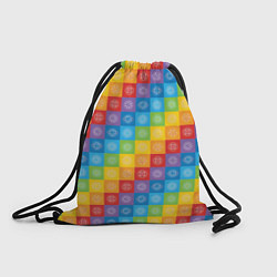 Рюкзак-мешок Разноцветные Чакры, цвет: 3D-принт