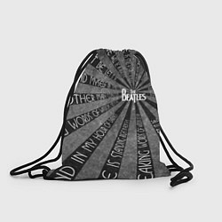 Рюкзак-мешок Beatles черно-белый, цвет: 3D-принт