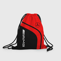 Рюкзак-мешок AMG MERCEDES RED, цвет: 3D-принт