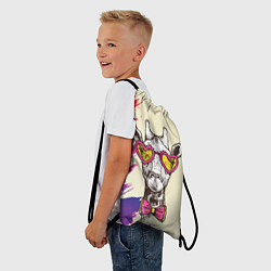 Рюкзак-мешок Жираф хипстер!, цвет: 3D-принт — фото 2