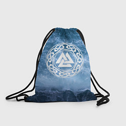 Рюкзак-мешок Валькнут символ Бога Одина 3D, цвет: 3D-принт