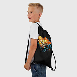 Рюкзак-мешок Зеницу Дыхание грома, цвет: 3D-принт — фото 2