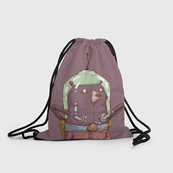 Рюкзак-мешок Медведь в скафандре, цвет: 3D-принт