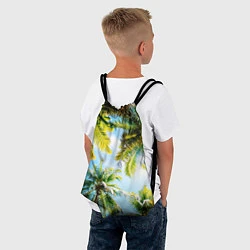 Рюкзак-мешок Пальмы под солнцем, цвет: 3D-принт — фото 2
