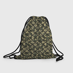 Рюкзак-мешок Камуфляж с Сеткой, цвет: 3D-принт