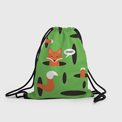 Рюкзак-мешок Лисичка в норке, цвет: 3D-принт