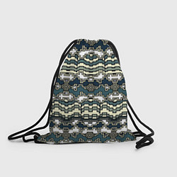 Рюкзак-мешок Узор прямоугольный пиксел, цвет: 3D-принт