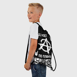 Рюкзак-мешок Всё идёт по плану черепа, цвет: 3D-принт — фото 2
