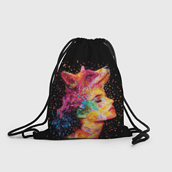 Рюкзак-мешок Девушка -лиса, цвет: 3D-принт