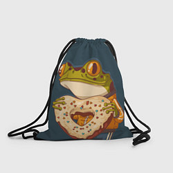 Рюкзак-мешок Лягуха с пряником, цвет: 3D-принт