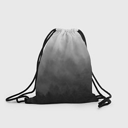 Рюкзак-мешок Темный лес - туман, цвет: 3D-принт
