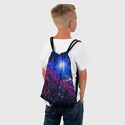Рюкзак-мешок Открытый космос Star Neon, цвет: 3D-принт — фото 2