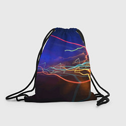 Рюкзак-мешок Neon vanguard pattern Lightning Fashion 2023, цвет: 3D-принт