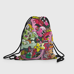 Рюкзак-мешок Веселые монстрики - чудики, цвет: 3D-принт
