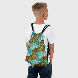 Рюкзак-мешок Абстрактные лепестки цветов, цвет: 3D-принт — фото 2