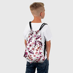 Рюкзак-мешок Цветы Летние Розовые, цвет: 3D-принт — фото 2
