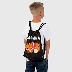 Рюкзак-мешок Карина - ЛИСИЧКА - Гранж, цвет: 3D-принт — фото 2