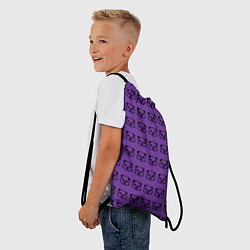 Рюкзак-мешок Purple Panda, цвет: 3D-принт — фото 2