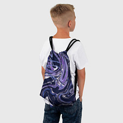 Рюкзак-мешок Фиолетовая магия Абстракция с мраморными разводами, цвет: 3D-принт — фото 2