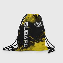 Рюкзак-мешок СУБАРУ - SUBARU Желтые пятна, цвет: 3D-принт