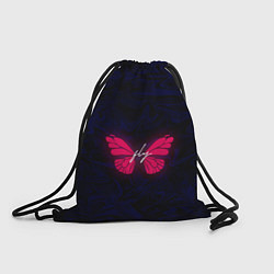 Рюкзак-мешок Бабочка неон FLY, цвет: 3D-принт