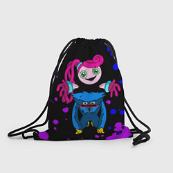 Рюкзак-мешок Poppy Playtime Хагги Вагги и Мама Длинные Ноги, цвет: 3D-принт