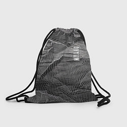 Рюкзак-мешок Мятая сетчатая ткань Crumpled Mesh Fabric, цвет: 3D-принт