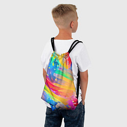 Рюкзак-мешок Радужный рисунок, цвет: 3D-принт — фото 2