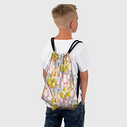 Рюкзак-мешок Абстрактные узоры цветы, цвет: 3D-принт — фото 2