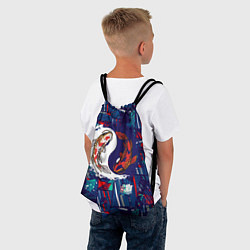 Рюкзак-мешок Рыбки Инь и ян, цвет: 3D-принт — фото 2