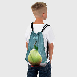 Рюкзак-мешок Груша - juicy pear, цвет: 3D-принт — фото 2