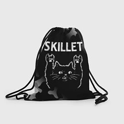 Рюкзак-мешок Группа Skillet и Рок Кот, цвет: 3D-принт