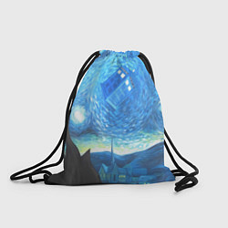 Рюкзак-мешок Тардис Ван Гог, цвет: 3D-принт