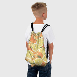 Рюкзак-мешок Летние Апельсины, цвет: 3D-принт — фото 2