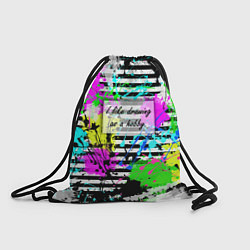 Рюкзак-мешок Я просто люблю рисовать Абстракция, цвет: 3D-принт