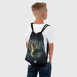 Рюкзак-мешок Большая ядовитая змея, цвет: 3D-принт — фото 2
