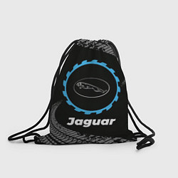 Рюкзак-мешок Jaguar в стиле Top Gear со следами шин на фоне, цвет: 3D-принт
