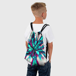Рюкзак-мешок Цветок из краски, цвет: 3D-принт — фото 2