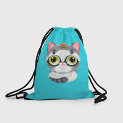 Рюкзак-мешок CAT IN A HAT, цвет: 3D-принт
