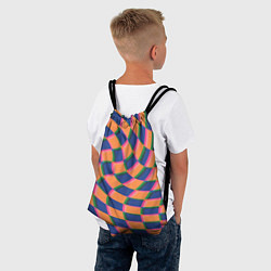 Рюкзак-мешок Wavy Squares, цвет: 3D-принт — фото 2