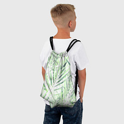Рюкзак-мешок Листья Пальмы Нарисованные Маслом, цвет: 3D-принт — фото 2